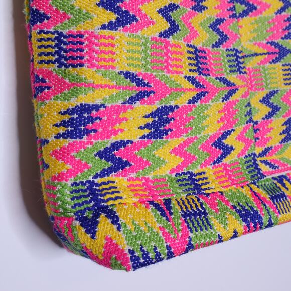 Woven Tote Handbag Multicolor Eco Lightweight Summer Beach Shopper Bag - Picture 4 of 9